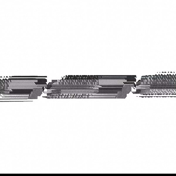 Spiral Point Tap: #10-24 UNC, 2 Flutes, Plug, High Speed Steel, Bright Finish